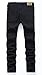 IWOLLENCE Men's Skinny Slim Fit Stretch Straight Leg Elasticity Jeans Pants Black-US 32