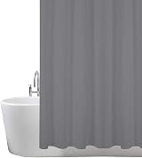 ANSIO Shower Curtain Charcoal Grey 180x180 cm Mould Resistant Water Repellent