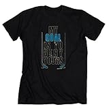 Premium Hockey T-Shirt Short Sleeve | My Goal is To Deny Yours (Blue/Black) | Youth to Adult Sizes | Multiple Colors