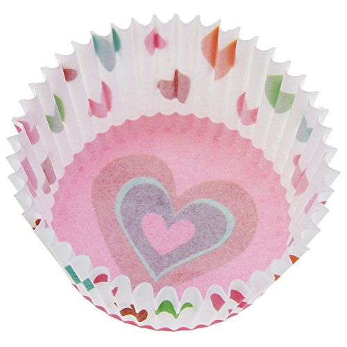 OCR Paper Baking Cups Cake Liners Cupcake Muffin Cake Wrappers 200PCS (Heart-shaped pattern) - Thumbnail 4