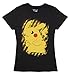 Pokemon Pikachu Juniors Womens T-shirt (Black, Medium)