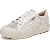 Dr. Scholl's Shoes Womens Time Off Sneaker Off White/Gold Smooth 7.5 M