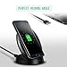 Nekteck iPhone X Wireless Charger,Fast Wireless Charger Stand for Samsung Galaxy S9/ S9 Plus/ S8 /S8 Plus /S7 /S7 S6 Edge,Note 8/5, Standard Charger for iPhone X/ 8/8 Plus(NOT Included AC Adapter)