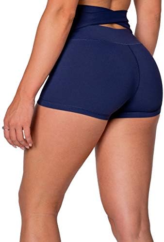 Kamo Fitness High Waist Athletic Yoga Shorts Tummy Control Workout Running