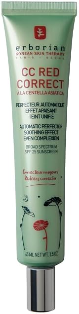 Erborian CC Red Correct Tinted Anti-Redness Cream SPF25 45ml Korea view 1
