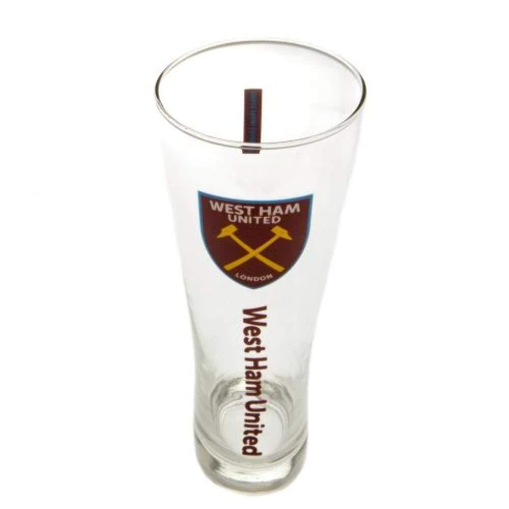West Ham Official Tall Beer Glass - Multi-Colour