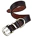 Tellpet Real Leather Dog Collar, Brown, Small