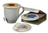 Tea Cup Cover and Mug Lid with Tea Bag Caddy