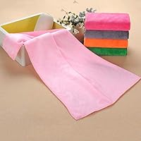 wsloftyGYd Microfiber Towel Super Absorbent Quick Dry Shower Towel For Home/Barber Shop Hair Towel Light Pink