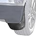 BDK Baseline Splash Guards - Pair (2pc Set) - All Weather Series Mud Flaps - Universal Fit Plastic Composite