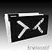Mail Holder Metal Desktop Letter Shape Cutout Holder with Wall Mounts File Stand Organizer Keep Neat for Office Home School (Black, 8.5