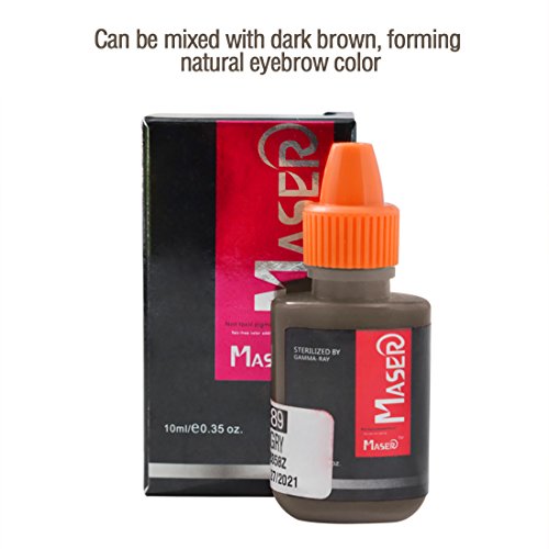 Tattoo Pigment 10ml SMOKE GRAY Color Permanent Makeup Tattoo Ink for Makeup Tattoo machine Eyebrow or Lip - Thumbnail 3