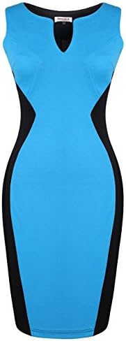 GTWJ Women's Fashion Dress Elegant Skater Dress Slim Dress Joker Dress For Party, Work and Daily Life M-color2