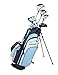 Precise M3 Ladies Womens Complete Golf Clubs Set Includes Driver, Fairway, Hybrid, 7-PW Irons, Putter, Stand Bag, 3 H/C's Blue - Regular or Petite Size!