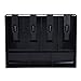 Cash Drawer Register Insert Tray, Replacement 4 Bills 3 Money Storage Box Plastic 12.6 x 9.6 x 1.4inch Black & White(Black)