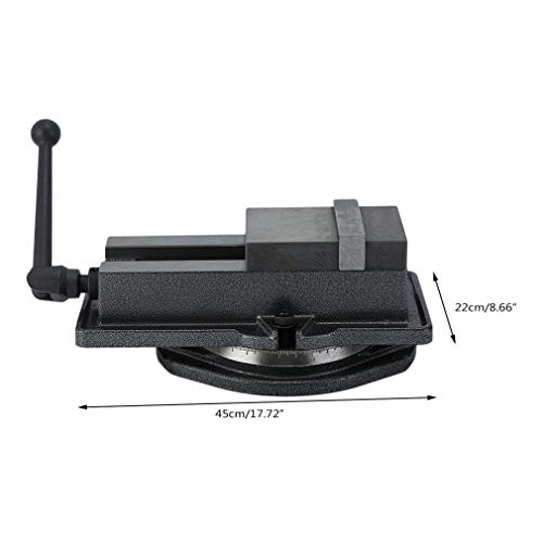 Simoner Lock Down Milling Machine Vise, High Precision Milling Vice - 4/6-Inch Jaw Width - Drill Press Vise, Milling Drilling Machine Bench Clamp Clamping Vice With Base (4'')