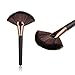 Gillberry Makeup Large Fan Goat Hair Blush Face Powder Foundation Cosmetic Brush (Black)