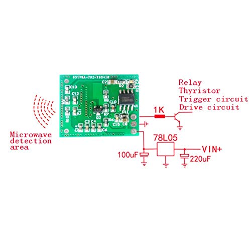 Taidacent DC5V 3.25G 6-15m Microwave Radar Sensor Switch Module ...