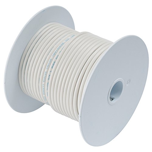 Ancor Marine Grade Primary Wire and Battery Cable (White, 250 Feet, 14 AWG)