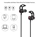 Mxstudio Wired Sports Earphones In Ear Earbuds with Built-in Microphone for iPhone Android Laptop (Black+Red)