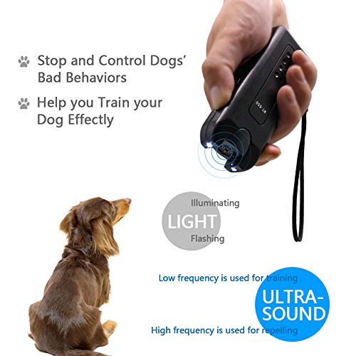 OYEFLY Handheld Dog Repellent & Trainer, Ultrasonic Infrared Dog