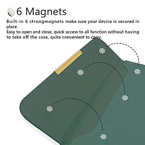 TOWOOZ 13-13.3 Inch Laptop Sleeve Case Compatible with 2019 2018 New MacBook Air/MacBook Pro 13 2016-2019/ Surface Pro7/6/X, Dell XPS 13 (13-13.3Inch, Gray) (15-16Inch, Green-1) - Thumbnail 3
