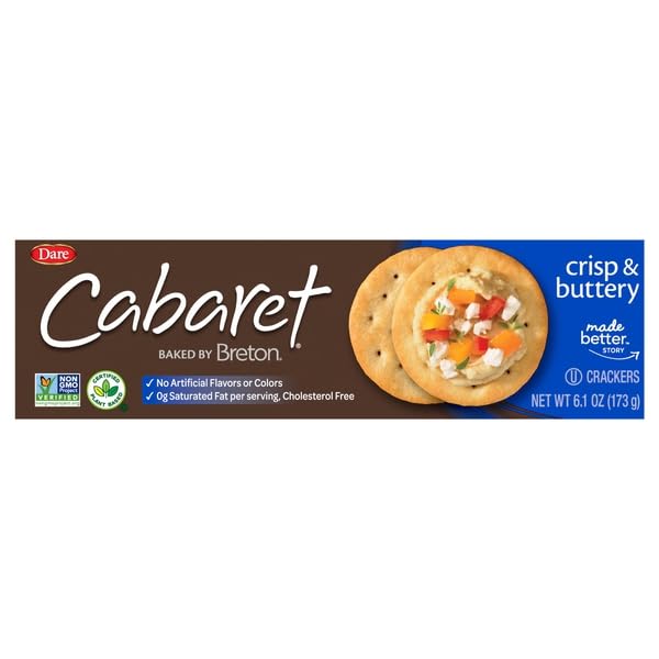 DARE FOODS, CABARET CRISP AND BUTTERY CRACKERS, 6.1...