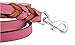 Soft Touch Collars Raspberry Pink Leather Braided Dog Leash, 6 Foot x 3/4 inch, Walking or Training Lead for Large and Medium Size Dogs