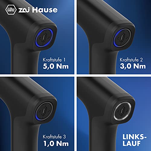 Wiha TCA10182 zai Hause 4V Akkuschrauber Set klein mit 4 Bits und USB C Ladekabel, Mini Akku-Schraubendreher… – Bild 5