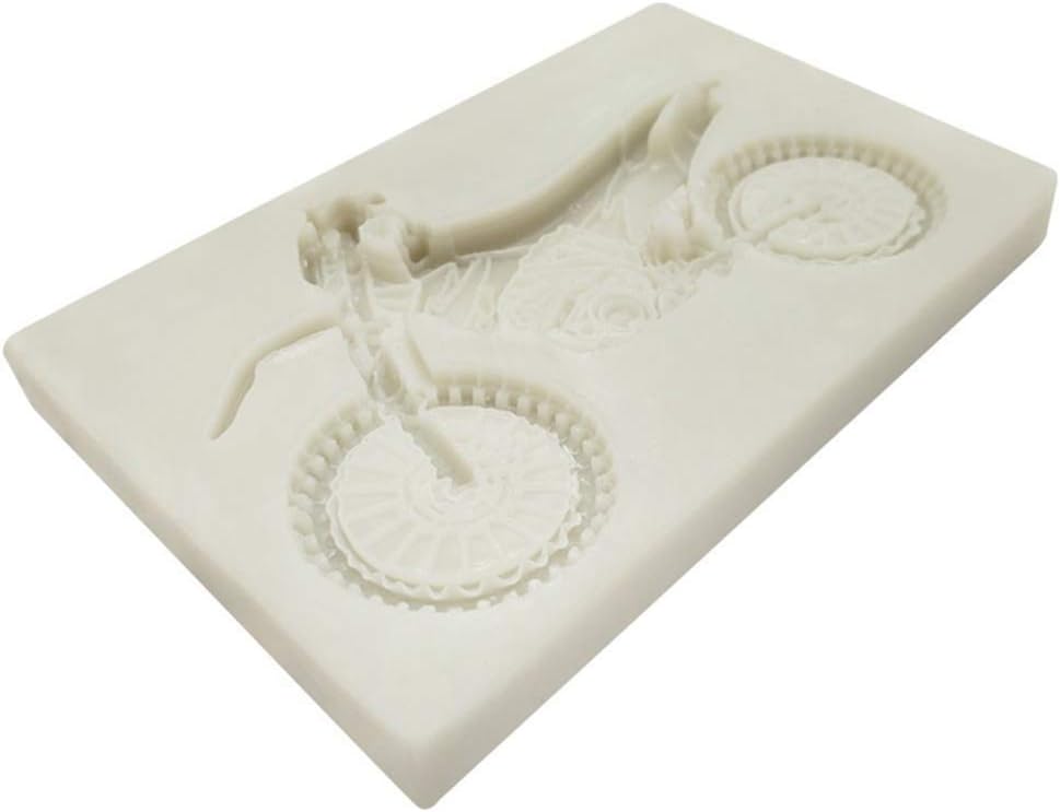 Huangzhiping 3d Moto Silicone Moule Fondant Moule Pour Argile Polymere Bonbon Chocolat Gateau Fondant Decoration Trottinette Style Cuisine Maison Moules A Bonbons Et Chocolat