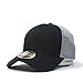 Vintage Year Plain Cotton Twill Mesh Adjustable Snapback Trucker Baseball Cap (Black/Gray)