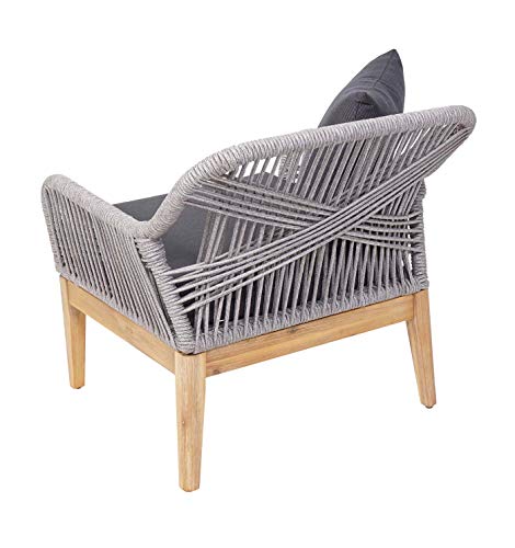 Mendler Gartengarnitur HWC-H56, Lounge-Set Sitzgruppe Sofa, Seilgeflecht Rope Holz Akazie Spun Poly FSC- Kissen… – Bild 6
