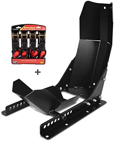 Motorcycle Front Wheel Chock with Ratchet Set compatible with Indian FTR 1200/ S, Scout/Bobber ConStands Easy Fix