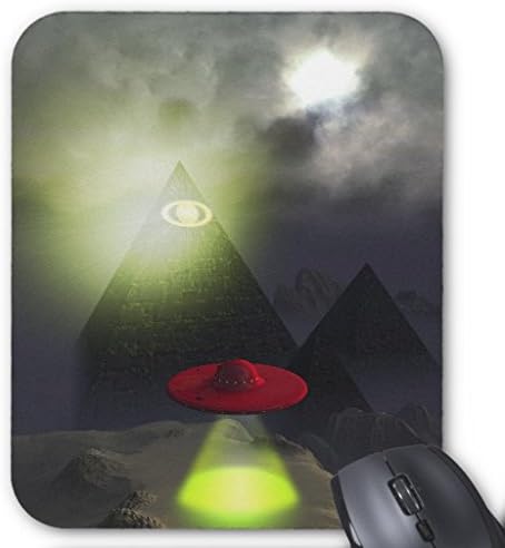 Zazzle Illuminati Pyramid and Ufo Mousepad