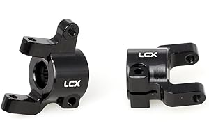 LCX Racing 1/10th RC Crawler Car CNC Machined Aluminum AR44 Heavy Duty Steering Knuckle Carriers C Hub Carrier Set for Axial SCX10 II 90046 90047, Upgrades Patrs Accessories