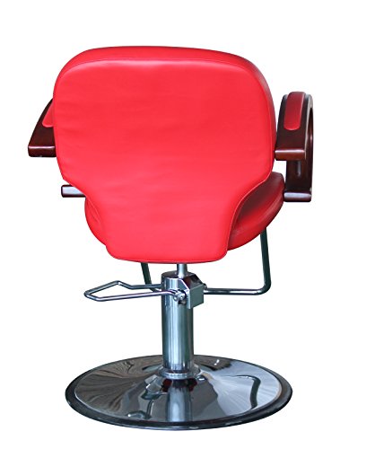 Eastmagic Beauty Salon Chair Stations Furniture Equipment (Red)