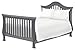 Million Dollar Baby Classic Ashbury 4-in-1 Convertible Crib with Toddler Bed Conversion Kit in Manor Grey, Greenguard Gold Certified