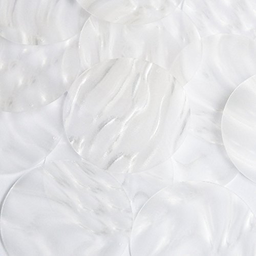 Sequin Round 2 inch Crystal Bubble Illusion. Loose Paillettes. Made in USA. Large for display, accents, applique, arts, crafts, and embellishment.