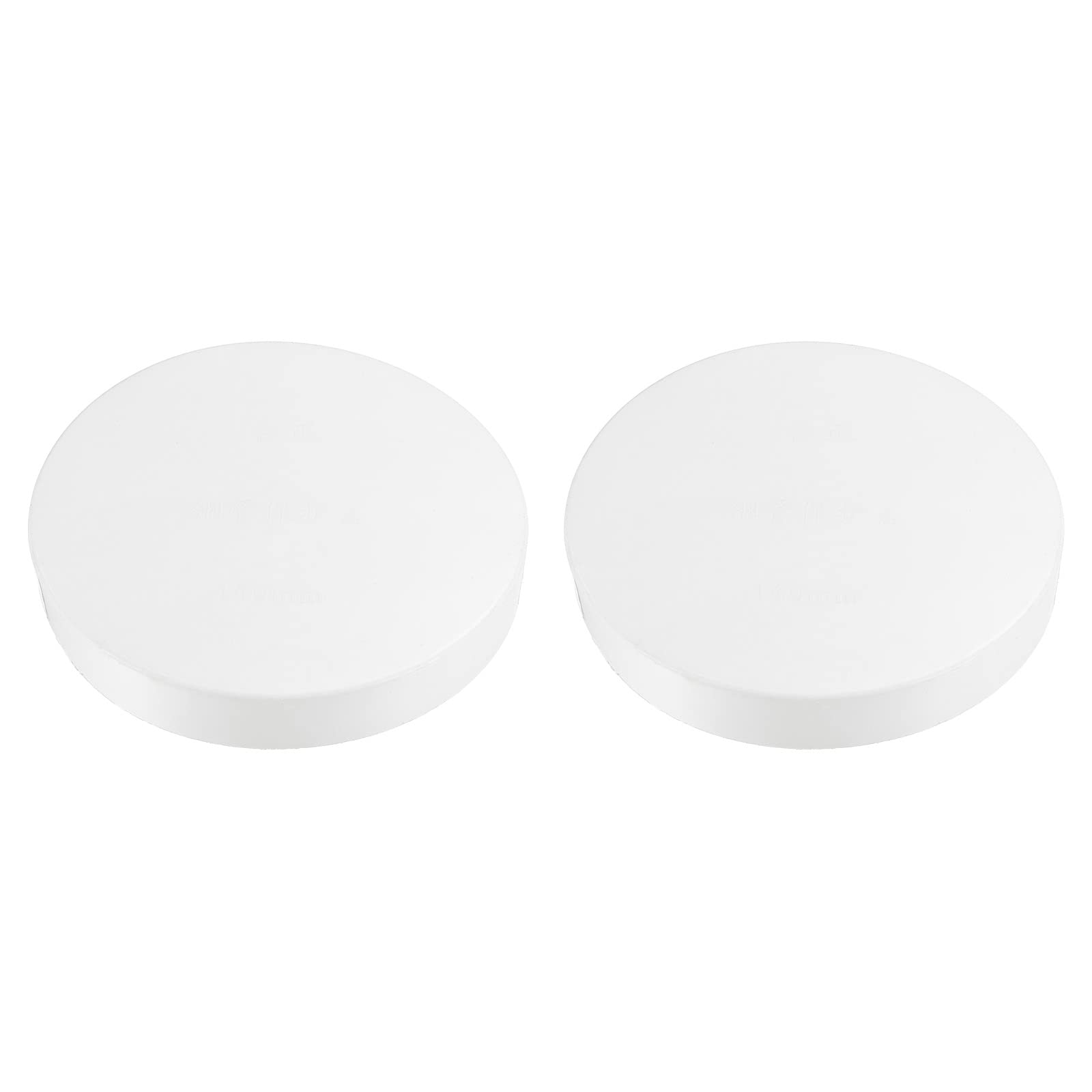 PATIKIL 5.5"/140mm ID PVC Pipe End Cap Fitting, 2 Pack Furniture Grade Plug Coupling Socket for DIY, Garden