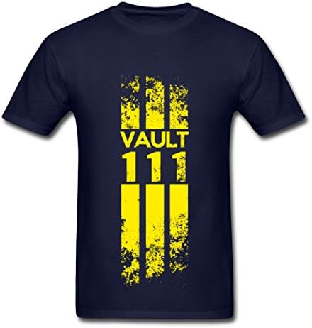 Bangie Fall Out 4 Vault Boy Slim Fit Navy Men T-Shirts Large