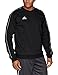 adidas Men's Core 18 Soccer Sweatshirt, Black/White, Large
