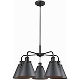 Innovations Lighting Ballston Urban - 5 Light Stem Hung Chandelier in Industrial Style-15.13 Inches Tall and 26 Inches Wide-M