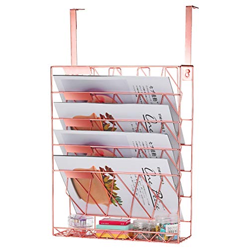 Samstar Hanging Wall File Holder,Wall Mounted File Folder Organizer for Cubicles Office
