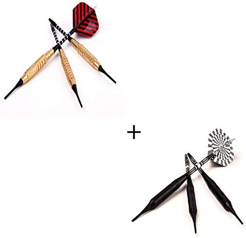 LIZHIHUI Darts,Soft Darts For Indoor Game 6 Pcs Red 18Gblack 20G Soft Dart Pin Electronic Game Training Dart Pin For Indoor And Outdoor Entertainment Games Durable Dart Flights Sports Games