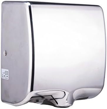 TEK MOTION Electric Hand Dryer Machine Commercial for Bathroom, Powerful 1800W - Dry Hands in 10s, Low Noise 70 dB, Polished Stainless Steel