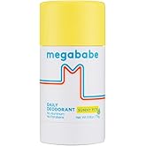 Megababe Daily Deodorant Sunny Pits | Aluminum-Free, Clear & Clean | 2.6 oz
