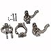 Yiguo AX31001/AX31002 Aluminum Steering Knuckle Arm & C Hub Carrier compatiable for Axial Yeti 1/10 RC Rock Racer 90026 Titanium