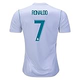 REAL MADRID HOME RONALDO #7 17/18 Soccer Jersey Men's Color WHITE Size M