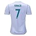 REAL MADRID HOME RONALDO #7 17/18 Soccer Jersey Men's Color WHITE Size M