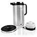 NutriChef 1.8 Liter Electric Water Kettle - Cordless Automatic Power Off Safety Feature Premium Brushed Stainless Steel For Coffee and Tea w/ Convenient Easy-Pour Safety Locking Spout PKWK23SR